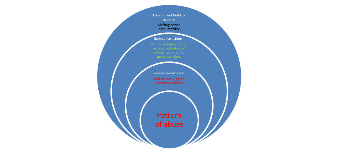 Egg Protection Model and Principles of Women-led humanitarian approach